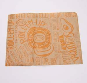 Plateau de service pour la restauration rapide imprimé sur mesure, papier d'emballage résistant à la graisse pour les hamburgers, les sandwichs, les frites - Product Image 5