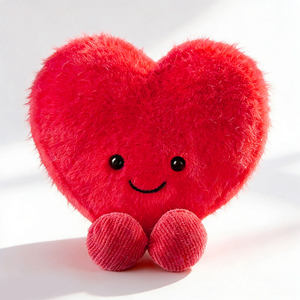 Peluche a Forma di Cuore con Altezza 10cm, Super Morbido e Adorabile, Regalo Ideale Personalizzato <span class=keywords><strong>per</strong></span> <span class=keywords><strong>San</strong></span> <span class=keywords><strong>Valentino</strong></span> - Product Image 3