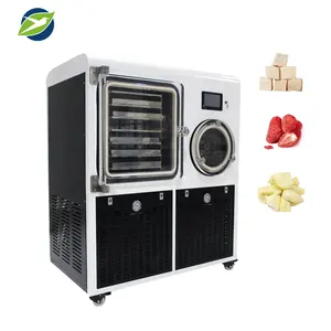 Yetuo Silicone Oil Heating Pilot Laboratory Lyophilizer Freeze Dryer dehydration drying machine for fruit food candy soil