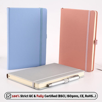 Carnet A5 en Cuir PU Personnalisé avec Logo pour la Vente en Gros, Carnet de Notes Agenda avec Élastique et Porte-Stylo