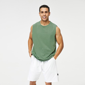 Fitted Muscle <b>Men</b> Fitness Tank Top Custom Loose Casual Gym Vest Breathable Quick Dry <b>Singlet</b> <b>for</b> <b>Men</b> - Product Image 1