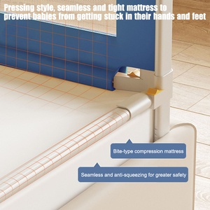 An toàn bé playpen giường bảo vệ bảo vệ trẻ em trẻ sơ sinh trẻ em giường cũi rào cản bé giường đường sắt - Product Image 4