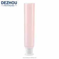 Tubes de dentifrice et de lotion en plastique transparent personnalisables avec logo imprimé par le fabricant, diamètre et capuchon personnalisables pour cosmétiques