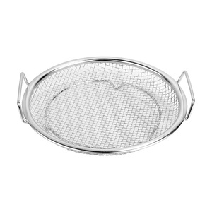 Plateau en acier inoxydable à mailles <span class=keywords><strong>pour</strong></span> égoutter l'<span class=keywords><strong>huile</strong></span>, avec double crochet anti-brûlure, <span class=keywords><strong>pour</strong></span> poulet frit et usage domestique - Product Image 5