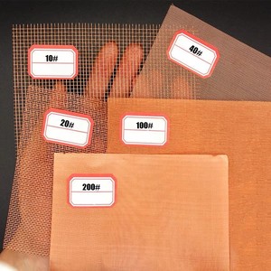 Maille de fil de cuivre tissée antistatique et de blindage électromagnétique 10/200 mailles pour applications de filtration - Product Image 4