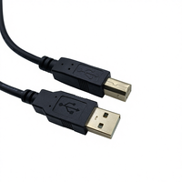 Câble d'imprimante USB 2.0 noir de haute qualité Comton 0.5m 1m 1.5m 1.8m 2m plaqué or type a mâle vers type B mâle câble USB 2.0