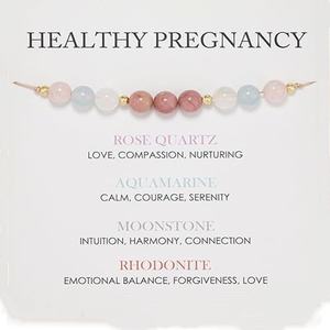 Post-partum nouvelle <span class=keywords><strong>maman</strong></span> cadeaux après la <span class=keywords><strong>naissance</strong></span> <span class=keywords><strong>bracelet</strong></span> en pierre naturelle femmes merci pour femme première fois attendant que <span class=keywords><strong>maman</strong></span> soit cadeau armure - Product Image 2