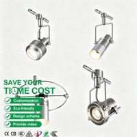 Spot LED COB sur rail à 2 fils, orientable, moderne, en aluminium, dimmable, CRI 97 élevé, installation facile, pour magasin de vêtements