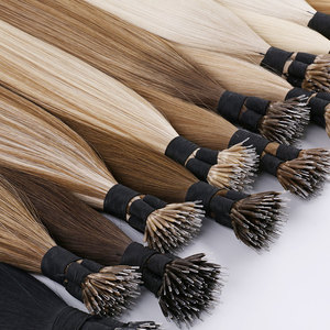 High End Double Drawn Indian Temple Single Donor Raw Virgin Hair Nano Tip Hair - Product Image 2