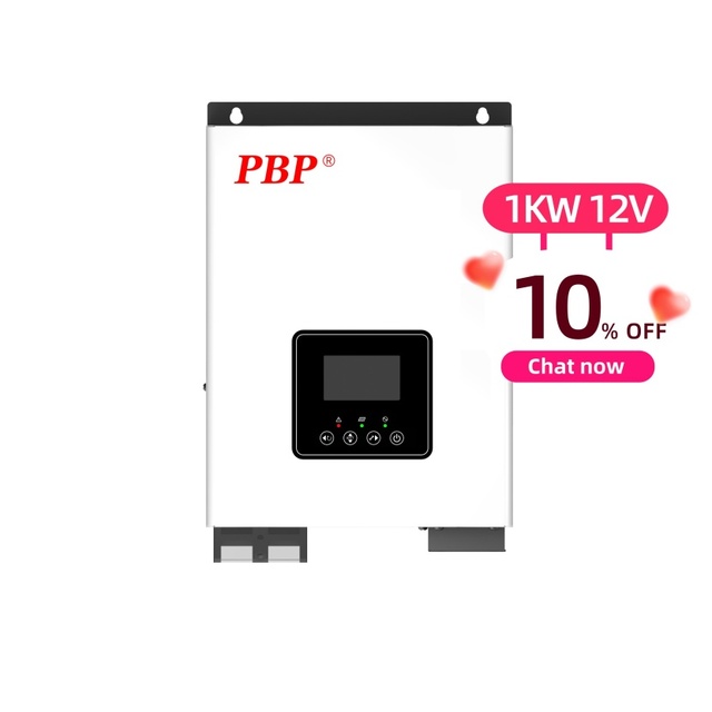 PBP 1Kw 230V Hybrid Solar AC Inverter Kit High Frequency Pure Wave Inverter 90-93% Efficiency 2-Year Warranty for Home Use