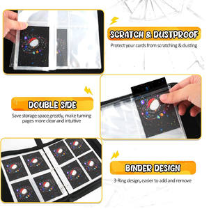 Album de collection, étui de rangement, MTG TCG Sports, porte-cartes portable à fermeture éclair, 50 pochettes amovibles, 400 pochettes pour cartes à collectionner - Product Image 3