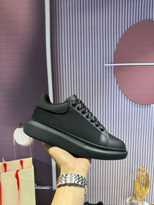 Nuevas zapatillas deportivas Alexander de uso diario con parte superior de malla tejida blanca, estilo casual y a la moda, con empalmes de cuero liso y suela gruesa, modelo Queen. - Product Image 5