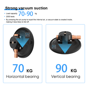Ventosa de Sucção Forte, Capa de Nylon, Almofada de Borracha, Bomba Manual Incluída - Product Image 6