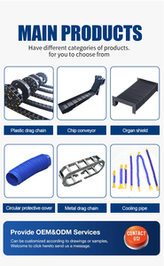 고속 나일론 소재 전기 브릿지 케이블 캐리어 드래그 체인 델타 드래그 체인 해로우 - Product Image 6