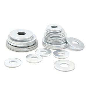 เครื่องล้างแบบธรรมดาสแตนเลส304 M4x8x0.5mm ถุงพลาสติก M3เซรามิกวงแหวนแยก DIN 125ผลิตจากเหล็กกล้าคาร์บอน - Product Image 2