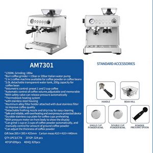 Máquina de espresso italiana profesional OEM 1350W 20Bar con capacidad de 2L para cafeterías y hoteles - Product Image 5