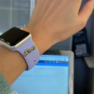 Boucle de bracelet de montre en acier inoxydable, boucles de montre personnalisées avec nom - Product Image 5