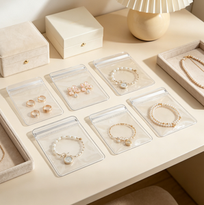 Multi-Size Transparent PVC <b>Jewelry</b> Zip Bags, Dust-Proof Moisture-Proof Resealable Pouches, Small <b>Jewelry</b> <b>Storage</b> - Product Image 3