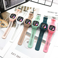 Reloj Deportivo Electrónico para Niños 2024, Unisex, Digital, Pantalla Grande Cuadrada, LED, Plástico, Correa de Silicona y Goma, Reserva de Energía para Estudiantes