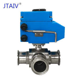 ตัวควบคุมการไหลของน้ำ JTAIV Factory Ball High SS304/316 แบบแอคชูเอเตอร์หนีบ 3 ทาง OEM - Product Image 2