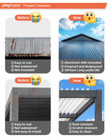 Pergola en aluminium motorisée pour l'extérieur, nouvelle pergola bioclimatique en aluminium imperméable de style chinois
