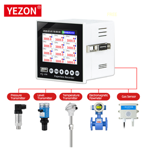 เครื่องบันทึกข้อมูลแบบไร้กระดาษ หน้าจอสัมผัส 3.5 นิ้ว 4 8 12 ช่องสัญญาณ  หน้าจอสี  รองรับ RS485 USB บันทึกข้อมูลความดันและอุณหภูมิ - Product Image 4