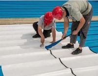 Membrane d'étanchéité autocollante élastique EPDM pour toiture et murs
