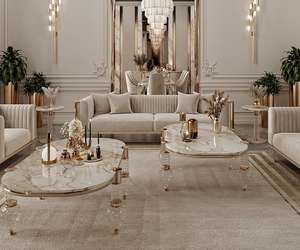 أريكة غرفة معيشة فاخرة حديثة من المخمل الراقية - Product Image 1