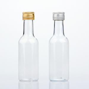 Biểu Tượng Tùy Chỉnh 50Ml Mini Nhựa Rum Whiskey Tequila Rượu Chai Với Nắp Cổ Dài Trong Suốt Pet Thực Phẩm Cấp Chai Bao Bì - Product Image 4