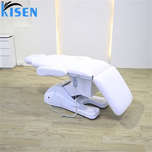 Kisen Remote Control <b>Electric</b> Beauty Bed for Spa Salon Multifunctional Lifting Recliner Tattoo Chair Lash Eyelash Chair - Product Image 4