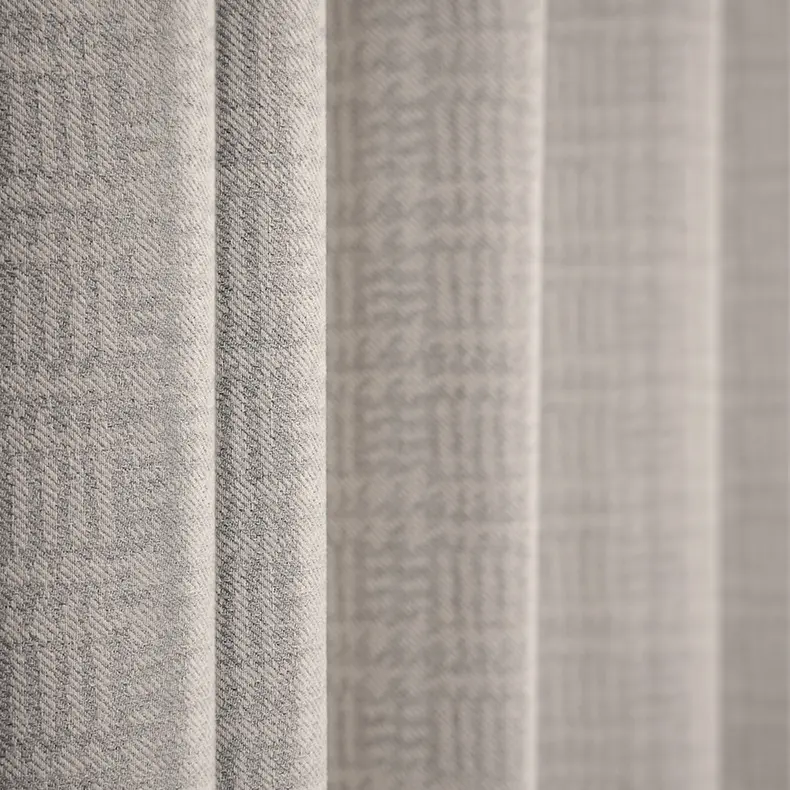 solid blackout wool like curtains for the living room luxury curtains for home textured high shading grey geometry drapes