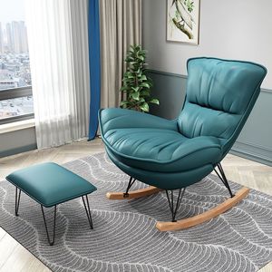 Fauteuil à bascule de luxe léger style nordique, <span class=keywords><strong>chaise</strong></span> longue décontractée pour la maison, fauteuil à bascule de luxe léger pour salon, sieste, balcon, fauteuil individuel - Product Image 6