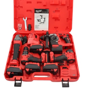 Outils électriques sans fil OEM ODM, tournevis au lithium, meuleuse d'angle, marteau perforateur électrique, ensemble de quatre batteries - Product Image 5