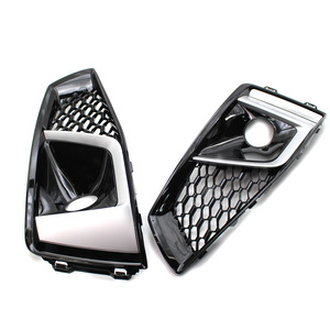 Audi A4L Fog Light Bezel 2018-2020 Honeycomb Lower Grille Frame 8WD807681J <b>ABS</b> Plastic Clip On - Product Image 3