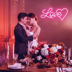 Love Heart Letreros Neon LED dimmable USB powered ambient <b>light</b> store <b>window</b> decoration <b>light</b> street indicator <b>light</b> Customized - Product Image 4
