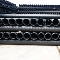 Tuyau de drainage urbain en HDPE ondulé Jinyiou, durable et résistant aux chocs, avec renfort par ceinture en acier DN800 8KN/m2, vente en gros