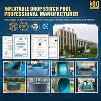 Piscine gonflable en PVC avec technologie Drop Stitch, piscine gonflable sécurisée pour bébés, enfants, famille, jeux aquatiques dans la cour
