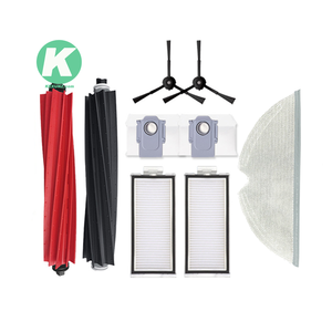 Accessoires/pièces pour aspirateurs robots <span class=keywords><strong>Roborock</strong></span> <span class=keywords><strong>Q5</strong></span> <span class=keywords><strong>Max</strong></span>+ / <span class=keywords><strong>Q5</strong></span> DuoRoller+: brosse principale, brosse latérale, sac à poussière, filtre et serpillière. - Product Image 1