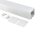Profilé en aluminium pour éclairage LED linéaire encastré suspendu pour usage intérieur