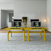 Bureau électrique ergonomique moderne et sain, réglable en hauteur, pour 2 personnes, poste de travail facile à assembler – Meilleures ventes