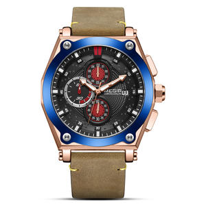 Montre pour homme étanche, chronographe multifonctionnel, montre à quartz sportive avec calendrier - Product Image 5