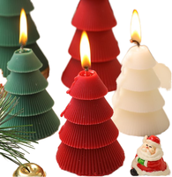 Weihnachtsbaum-Sojawachs-Flocken Geformtes Umweltfreundliches Duftkerzen-Geschenkset für Halloween