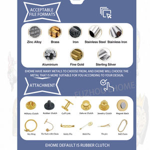 Pin de esmalte de flor púrpura de Metal personalizado, broche de flor creativo exquisito, alfileres de solapa, insignia de aleación de planta - Product Image 5