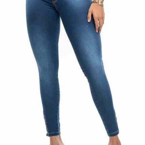 Jeans Casuales de Talla Grande 4XL para Mujer, Estilo Sexy de Club, Pantalones Acampanados Holgados Tipo Boyfriend, Lavado Claro y Oscuro, Denim Ajustado de Tiro Medio - Product Image 5