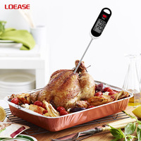 Termometer Digital memasak daging, alat memasak bbq alat dapur termometer makanan