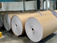 Papier de démoulage en pâte de bois écologique imperméable en rouleau jumbo, enduit de silicone d'un côté, pour bandes adhésives - Vente en gros