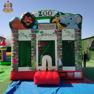 Château gonflable Nova de qualité commerciale en PVC avec toboggan, jeux d'escalade extérieur, garantie de 2 ans pour un plaisir rebondissant - Product Image 5
