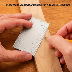 Regla Cuadrada, Regla de Carpintero de Acero Inoxidable, Regla Cuadrada para Marcar Escaleras y Esquinas - Product Image 5