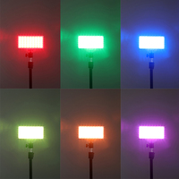 TC-158RGB.W NiceFoto 10W Lumière vidéo LED RVB avec batterie rechargeable intégrée, éclairage d'appoint pour caméra vidéo