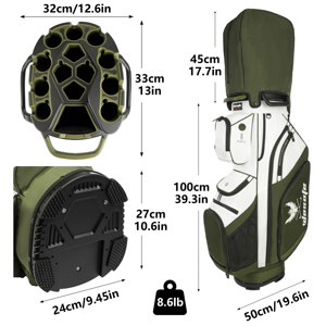Quantité minimale de commande bas en gros de haute qualité pleine longueur multi-poches avec poignée housse de pluie 14 séparateurs étanche personnalisé voiturette de <span class=keywords><strong>golf</strong></span> sac - Product Image 2
